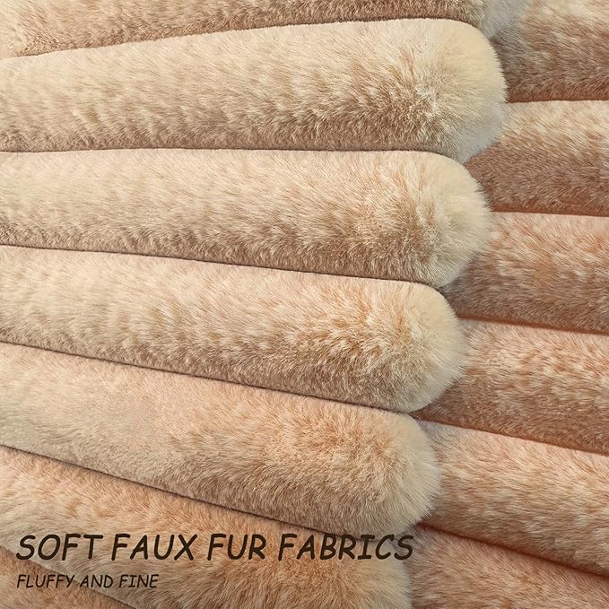 2 Pack 22x22 Pillow Cover Velvet Pillow Covers, Faux Fur Square Throw Pillow Covers for Living Room Decorations Throw Pillow Case, Throw Pillow Cover Cushion Cover for Home Sofa Bedroom Car, Khaki