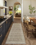 Machine Washable Kitchen Runner Rugs: 2'x 6' Hallway Rug Stain Resistant Non Slip Low Pile Soft Carpet Runners for Hallways Indoor Entryway Kitchen Laundry Room Bedroom Bathroom Farmhouse