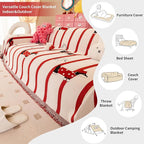 Couch Cover for Sofas, Sofa Couch Cover Washable for Dogs, Chenille Slipcovers Couch Covers for Protector Slipcover Pet Friendly(71"x 118"/Red/1pc)