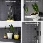 Barrina LH750 Pegboard Indoor Greenhouse with Grow Light, Plant Cabinet with 4PCS 5000K Full Spectrum Grow Lamps, 3 Adjustable Pegboards, 2 Racks, Wheel, for Foliage Plant, Seedling, 29.5x13.8x67.9IN