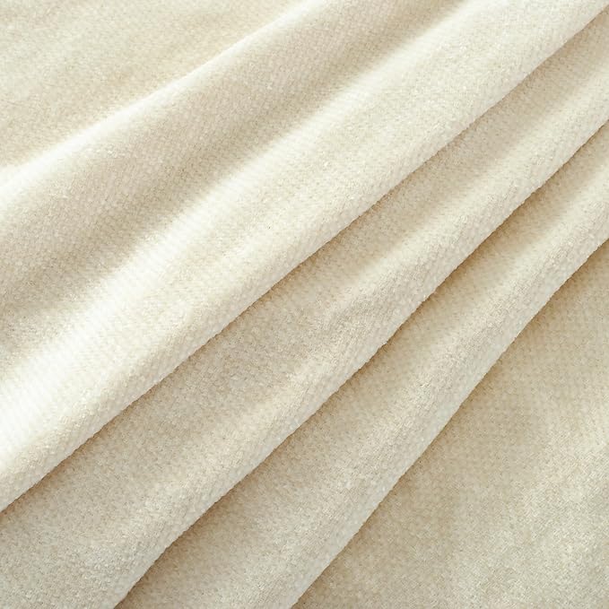 Chenille Throw Blanket for Couch with Tassels,50"X60" Soft Cozy Lightweight Knitted Boho Decorative Blankets for Bed and Sofa,Cream