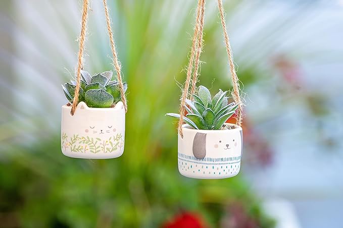 Karma Shaped Hanging Succulent Pot Camper