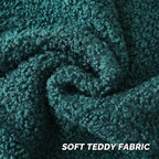 FUTEI Dark Green Throw Pillow Covers 18x18 Inch Set of 2,Furry Faux Fur Teddy Boucle Textured Cushion Covers,Soft Fluffy Decorative Pillow Case,Home Decor for Couch Bed Living Room Office Car
