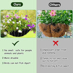 12 x 80 Inch Felt Planter Liner Roll Non-Woven Fabric Coconut Basket Liner Alternative Plant Liner Roll Black Coco Liners Roll Replacement Easy to Cut for Planter Hanging Flower Basket Window Box