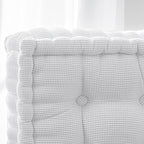 DormCo Rainha - Ultra Thick Tufted Floor Pillow - Pure White