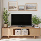 StorageWorks Pantry Baskets, Wicker Storage Baskets for Organizing, Pantry Organizers and Storage, Water Hyacinth, Natural