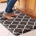 WISELIFE Kitchen Mat Cushioned Anti-Fatigue Rug,17.3"x 28",Non Slip Waterproof Kitchen Rugs Heavy Duty PVC Ergonomic Comfort Mat for Floor Home, Office, Sink, Laundry, Green