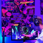 Blacklight Trippy Tapestry for Bedroom Stoner Avenue Street Sign Exit 420 High St Mary Jane Lane Weed Tapestries Wall Hanging Trippy Room Decor Man Cave Vintage Room Decor Marijuana Accessory 80”x60”