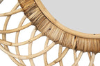Creative Co-Op Oval Woven Bamboo Wall Mirror