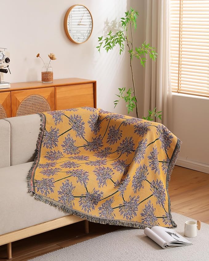 Erke Chair Recliner Cover Boho Throw Blanket Hippie Living Room Decor Wall Hanging Tapestry Outdoor Picnic Camping Rug Mattress Beach Towel Sofa Furniture Slipcover Bohemian 50”x70” The Agapanthus