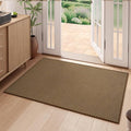 2x3 ft Indoor Door Mat Entryway Rug Non Slip Boho Woven Washable Small Area Rugs Runner, Front Entry Rug Entrance Doormat for Hall Porch Bathroom Kitchen Bedroom, Dark Brown/Coffee 24"x36"