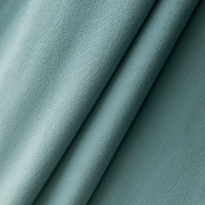 NiNi ALL Decorative Throw Pillow Covers Velvet 26x26 Inch Pack of 2 Light Blue Cushion Covers Soft for Couch Sofa Bedroom Living Room Outdoor