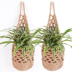 2PK Hanging Planter for 6 Inch Pot, Wall Planters for Indoor Plants (Jute)