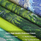 Accnicc Nature Forest Mountain Tapestry Green Pine Tree Wall Tapestry for Bedroom Aesthetic River Landscape Small Tapestries Wall Hanging for Dorm Living Room Decor 60 x 44 Inch
