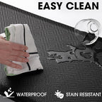 Mattitude 4/5 Inch Thick Kitchen Mat Cushioned Anti-Fatigue Floor Mat Water Resistant Non-Slip Mats and Rugs Standing and Comfort Desk Mats for House Sink Office Laundry (Black, 22"x36")