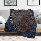 Boho Flower Throw Blanket Mandala Bohemian Aesthetic Paisley Hippie Blanket for Sofa Bed Couch Chair Or Dorm 30"x40"