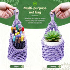 Macrame Wall Plant Hanger, Hanging Planter Basket Holder, Wall Planters for Indoor Plants, for Up to 4 Inch Pot (Purple, 4-Inch)