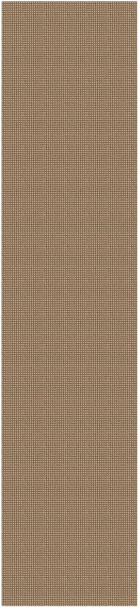 EARTHALL Woven Runner Rug 2.6x12 Ft Washable Runners for Hallways Extra Long Cotton Non Slip Rubber Backed Kitchen Runner Braided Indoor Floor Carpet for Entryway, Hall, Kitchen, Orange/Tan/Brown