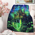 Fantasy Castle Throw Blanket 40x50 Inches | Aurora Magical Fleece Blanket for Couch Sofa Bed | Fairy Tale Landscape Decorative Throw | Soft Cozy Gift for Women Girls