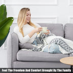 Quinnsus Knit Soft Lightweight Decorative Bed Throw Blankets, Jacquard Textured Boho Summer Throw Blanket with Tassels for Bed, Sofa and Living Room (Grey, 50 x 60 inches)