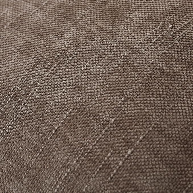 Set of 4 Soft Textured Decorative Throw Pillow Covers 18x18 Inch Cozy Farmhouse Cushion Cover Square Accent Pillow Cases for Bed Couch Sofa Living Room, Taupe Grey