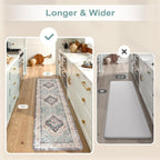 KIMODE Anti Fatigue Mat for Kitchen Floor, Boho Oriental Kitchen Runner Rug, Non Slip Waterproof Kitchen Rug, Vintage Kitchen Mat for Floor, Laundry, Office, Sink, Desk Blue 20"x71"