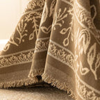 ROOMLIFE Couch Cover Boho Sofa Covers for 3 Cushion Couch Washable, Furniture Protector Sofa Couch Cover for Dogs, Soft Breathable Sofa Slipcover, Couch Throw Blankets with Tassels 71''X118''