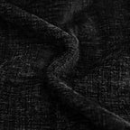 CaliTime Throw Pillow Covers Decorative 18 X 18 Inches Pack of 2 Cozy Chenille Cushion Cases for Couch Sofa Bed Living Room Home Black