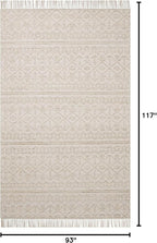 Loloi Angela Rose Rivers Collection RIV-03 Sand/Ivory 7'-9" x 9'-9" Reversible Area Rug