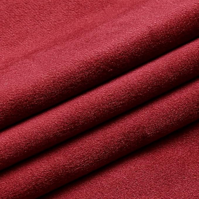 NiNi ALL Decorative Throw Pillow Covers Velvet 28x28 Inch Pack of 2 Burgundy Red Cushion Covers Soft for Couch Sofa Bedroom Living Room Outdoor