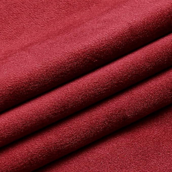 NiNi ALL Decorative Throw Pillow Covers Velvet 22x22 Inch Pack of 2 Burgundy Red Cushion Covers Soft for Couch Sofa Bedroom Living Room Outdoor