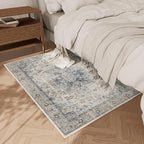 Machine Washable Throw Rugs for Entryway: Door Mat Indoor Entrance 2x3 Small Rug Stain Resistant Non-Slip Low Pile Soft Carpet for Kitchen Front Door Indoor Entry Bathroom Bedroom