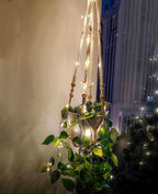 Comtelek Fake Hanging Plants Artificial Plants for Home Decor Macrame Plant Hanger with Fake Vines Faux Hanging Planter Greenery for Wall Ceiling Bedroom Bathroom Kitchen Office Boho Decor Indoor
