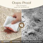 2x6 Washable Runner Rug for Hallway Kitchen Vintage Beige Non Slip Low Pile Carpet Traditional Retro Soft Throw Rug for Bathroom Bedroom Entryway Indoor Entrance