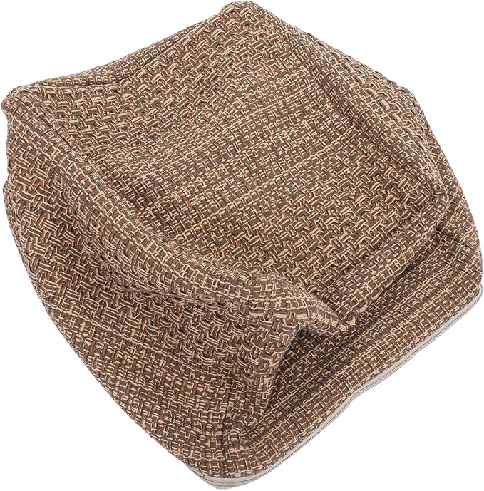 STOBAZA Footstool Cotton Yoga Sitting Cushion Farmhouse Pouf Cozy Japanese Cushion Hyacinth Square Pouf Footrest
