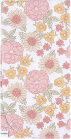 Gerber Unisex Baby 100% Cotton Flannel Receiving Blankets 30x30 Inches (Pack of 4), Retro Floral, One Size