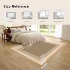 Bedsure 3x5 Printed Jute-Look Rug for Living Room, Machine Washable Rugs, Jute-Look Rug, Non-Slip Backing, Non-Shedding