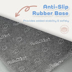 1.5" Super Thick Baby Play Mat for Floor, 79x118 Pro Soft Flannel Foam Mats for Toddler Infant Kids Crawling for Nursery Rug Playroom Living Room Waterproof Easy Care Non-Slip (Light Grey)