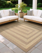 LUMI 6x9 Jute Area Rug for Living Room, Natural Handwoven Rugs Non Slip, Farmhouse Braided Carpets No Shedding for High Traffic, Dining Room, Indoor, Outdoor, Patio