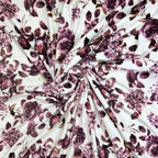 Home Decor Floral Fleece Throw Blankets: Soft Plush Liv Flower Garden Accent for Sofa Couch, Blush Pink Blue Purple Burgundy White