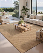 LUMI 5x8 Jute Area Rug for Living Room, Natural Handwoven Rugs Non Slip, Farmhouse Braided Carpets No Shedding for High Traffic, Dining Room, Indoor, Outdoor, Patio