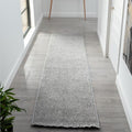 LUXE WEAVERS Solid Machine Woven Gray 2x8 Area Rug, Indoor Stain-Resistant Carpet