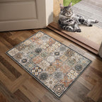 Washable 2'x3' Non Slip Rug Vintage Soft Low Pile Lightweight Small Area Rugs for High-Traffic Areas (Entryway, Kitchen, Hallway), Farmhouse Decor