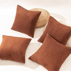 Topfinel Decorative Terracotta Throw Pillow Covers Cushion Cases, Set of 4 Soft Velvet Modern Double-Sided Designs, Rustic Fall Home Decor, Pillow Inserts Not Included 22x22 inch