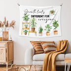 XLDLIOO Mental Health Wall Tapestry, Growth Looks Different for Everyone Motivational Wall Tapestry Hanging for Classroom, Inspirational Tapestries Decor Art for Therapy Counselor Office 40x30in