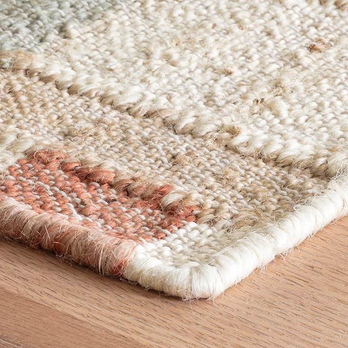 Dash and Albert Mosaic Multi Handwoven Jute Rug, 8.5 X 11.5 Feet, Multi Geometric Pattern - Premium Luxury Hotel Quality Soft Breathable Hypoallergenic Machine Washable Easy Care All Season