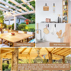 Ceiling Hooks for Hanging Plant, Hanger for Indoor and Outdoor Plant Pots Holder, Wall Hook for Planters, Flower Basket, Wind Chimes, Lanterns, Lights, Bird Feeders, Home Decor-2.5Inch 2Pack