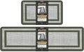 Mattitude Kitchen Mats Set of 2 Cushioned Rugs Anti-Fatigue Mats for Kitchen Floor,Waterproof Non-Slip Mats and Rugs Set for Office,Floor,Laundry 17.3"×29"+17.3"×59",Green