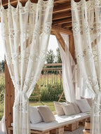 Macrame Curtain Handmade Woven Curtains, Door & Window Drapes,Divider Room Doorway Curtain,Natural Fiber, Stylish Handcrafted Door for Home Décor 42" W x 75" L