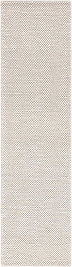 SAFAVIEH Natura Collection Runner Rug - 2'3" x 11', Grey & Ivory, Handmade Wool Blend, Textured Design, Ideal for Hallway, Bedroom, Foyer (NAT425F)